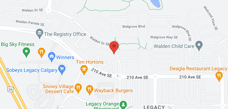 map of 92 Walgrove Drive SE